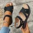 thumbnail image 7 of 2025 Flat Espadrilles for Women Strappy Slingback Casual Open Toe Sandals Soft Walking Indoor Outdoor Beach Slippers, 7 of 7