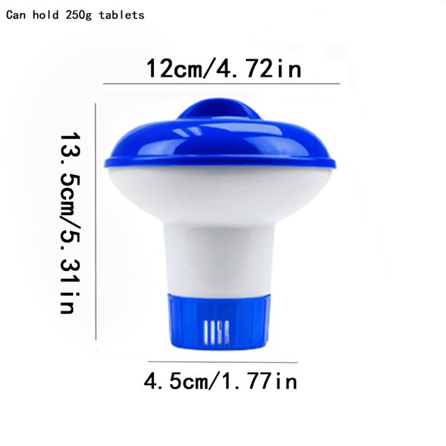 Contenedores de taza flotante para pastillas de piscina, productos químicos para limpieza de piscinas, esterilizador flotante, tabletas efervescentes