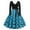 Sky Blue-1, variant on 2025 Women Boho Dress Work Dresses for Women office Short Sleeve O Neck Casual Summer Pocket Dress Casual Print Shirt Dress Short Crewneck Dress Spring Dress for Women Dresses