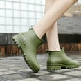thumbnail image 5 of LIJCC Women's Short Rubber Rain Boots Short Rain Boots for Womens Ankle Rainboot Slip on Garden Boot Ladies Rubber Outside Work with Comfort, 5 of 5