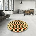 thumbnail image 4 of Ahgly Company Machine Washable Indoor Rectangle Transitional Tomato Red Area Rugs, 2' x 3', 4 of 7