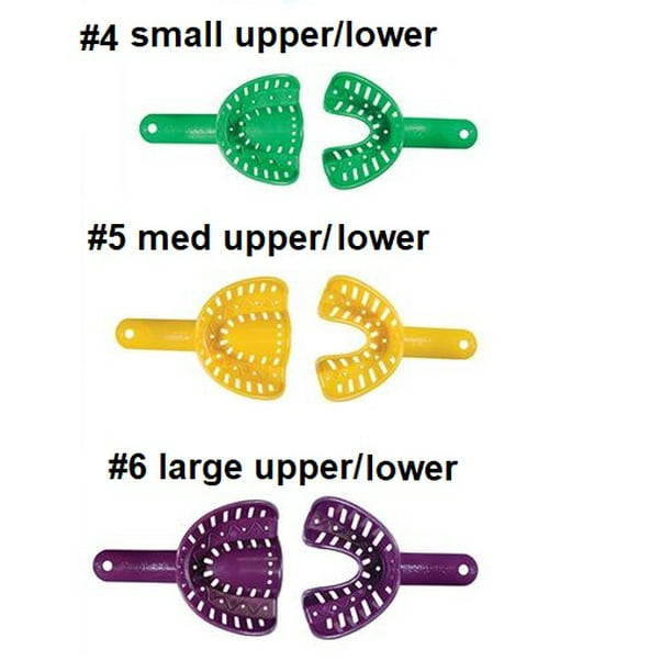 Ortho Impression Trays Perforated Disposable For Adult Assorted 46