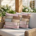 thumbnail image 3 of Pillow Covers 18x18 Set of 2, Pink Brown Vintage Square Throw Pillow Covers for Couch/Sofa/Living Room, Retro Farmhouse Elegant Pastoral Decorative Soft Pillowcases for Couch Throw Pillows, 3 of 9