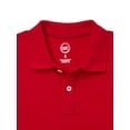 thumbnail image 3 of Wonder Nation Boys School Uniform Short Sleeve Pique Polo Shirts, 4-Pack Value Bundle, Sizes 4-18, 3 of 4