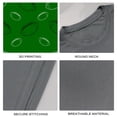 thumbnail image 4 of Coolnut Men's T Shirt Odor Protection Short, American Football Ball Seamless Pattern Mens Short Sleeve Tees, Grey Crew-Neck Casual Tee Shirts, XL, 4 of 6
