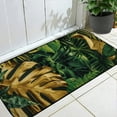 thumbnail image 2 of ONETECH Green Leaves Gold Foiling Square Floor Mat Indoor Outdoor for Home Entrance 19.68*47.24 in, 2 of 6
