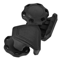 HOOWIFFY Rugby Visor Fastener Black Plastic Sun Accessory 1 Pair Sports Gear