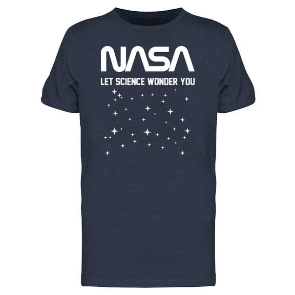 NASA Worm Letter Logo Let Science Wonder You Men's T-shirt
