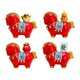 thumbnail image 2 of 4 piezas de estatua de caballo, figura de Feng Shui chino, resina, artesanía fina, obra de arte Rojo, 2 of 6