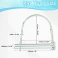 thumbnail image 2 of Uxcell Trailer Coupler Pin Wire Lock Pin Safety Shaft Locking Pin Round Pto Pins for Farm Trailers Lawn Hitches Garden Tractor 4 5/16x2", 2 of 7
