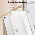 thumbnail image 3 of Fintie Case for iPad (A16) 11th Generation Case 2025, iPad 10th Generation Case 2022, Slim Shell Hard Translucent Frosted Back Stand Cover with Pencil Holder, Auto Sleep/Wake, Silver, 3 of 12
