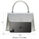 thumbnail image 4 of Bolso de noche Dasein para mujer, formal, fiesta, color plateado, 4 of 5