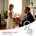 thumbnail image 3 of I Love Daddy So Much Keychain for Dad Father's Day Gifts for Men Father Christmas Gifts for Dad from Son Daughter, 3 of 13