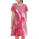 thumbnail image 1 of Disketp Pink Balloon Puppy Art para Vestido de Manga Corta para Mujeres, Vestidos de Verano para Mujeres, Casual y Holgado para la Playa, 1 of 6
