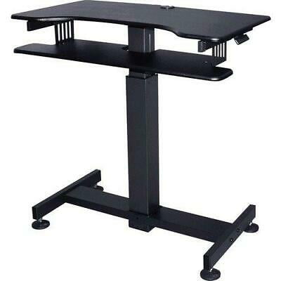 Lorell Standing Desk Adjustable Mobile 40 X21 X31 49 Black