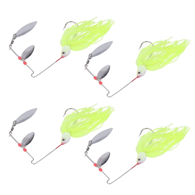 Wobbler Spinnerbait, 4pcs Pêche Rotation Paillettes Pêche Paillettes Leurres Performance Solide