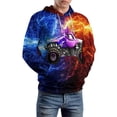 thumbnail image 6 of Sparkle Smash Trucks Pullover Hoodie Casual Hooded Long Sleeves Sweatshirts Women Men, 6 of 8