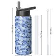 thumbnail image 4 of Camouflage Insulated Stainless Steel Water Bottle with Straw & Cleaning Brush – 18/32/40 Oz | Leakproof, BPA-Free, 304 Stainless Steel, Wide Mouth, Travel Mug for Car, Gym, Office, 4 of 5