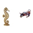 thumbnail image 1 of Estatua de toro de resina, estatua de resina, figura de animal, escultura, adorno de mesa, material de resina pintado a mano, adecuado para sala de es, 1 of 8
