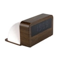 thumbnail image 1 of Reloj despertador digital LED de madera, reloj despertador de escritorio, con fecha, temperatura y humedad, formato de 12/24 horas., 1 of 4