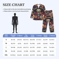 thumbnail image 4 of Balery Skulls and Flowers Pattern Pajama Sets for Men Long Sleeve 2 Piece Sleepwear Loungewear Sets Soft PJ's with Pockets Long Sleeve Comfy Pj Sets-XX-Large, 4 of 7
