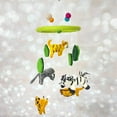 thumbnail image 2 of Wool Safari Zoo Animal Nursery Mobile for Baby's Room Decoration Giraffe Lion Zebra Tiger Elephant, 2 of 4