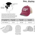 thumbnail image 4 of Wuqi It's Almost As Hot As My Husband Hats for Womens Fashion Washed Distressed Baseball Cap, 4 of 7