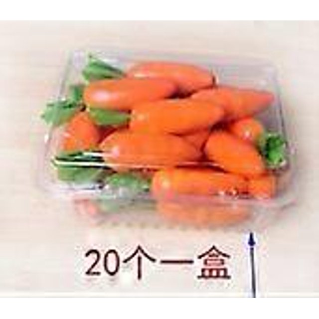20pcs Artificial Carrots: Mini Simulation Realistic Fake Carrot Lifelike Simulation Vegetables for Home Farm Party Table DIY Crafts Decorations