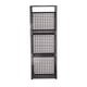 thumbnail image 2 of Cesta de almacenamiento colgante de alambre para colgar cebollas, para montar en la pared, de hierro, para almacenar alimentos, estilo rústico, cesta 3 cuadrícula, 2 of 8
