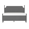 thumbnail image 3 of Hillsdale Furniture McArthur Metal Upholstered King Bed, Matte Black with Gray Fabric, 3 of 10