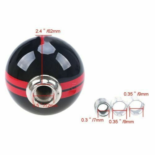 5 Speed Car Gear Shift Knife Transmission Round Black for Ford for Mustang Shelby GT 500-