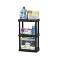 thumbnail image 4 of Hyper Tough Black Plastic 3-Tier 32" H x 20.07" W x 12" D, 150lb Total Capacity, 4 of 10