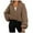 Rose Gold, variant on Bmisegm Zip up Hoodie Women Oversized Sweatshirt Cropped Jacket Trendy Jacket Workout Coat Jackets for Women Light Yellow XXL