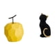 thumbnail image 1 of Escultura De Fruta De Gato De Porcelana, Figura Decorativa De Resina, Adorno De Mesa Coleccionable, Estatua Geométrica De Animal Para Festival, Oficina, Entrada, Estantería, Sala De Estar Y, 1 of 8