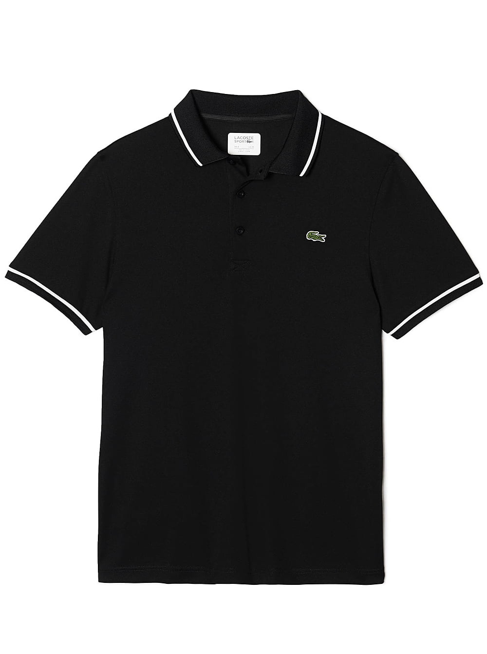 recorder Onderhandelen Decoratie Lacoste Mens Sport Ultra-Dry Tennis Polo in Black/White - Walmart.com