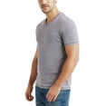 thumbnail image 3 of Camiseta Lucky Brand Venice Burnout con cuello en V para hombre, color gris, 3 of 4