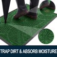 thumbnail image 2 of Buganda Waterproof Doormat, Non Slip Absorbent Rubber Door Mat for Outdoor and Indoor, Low Profile Dirt Trapper Front Door Rug, 47"x24",Green, 2 of 7