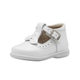 thumbnail image 4 of Zapato Piel Para Niña Dogi® Plantilla Con Arco Moño Broche blanco 12, 4 of 6