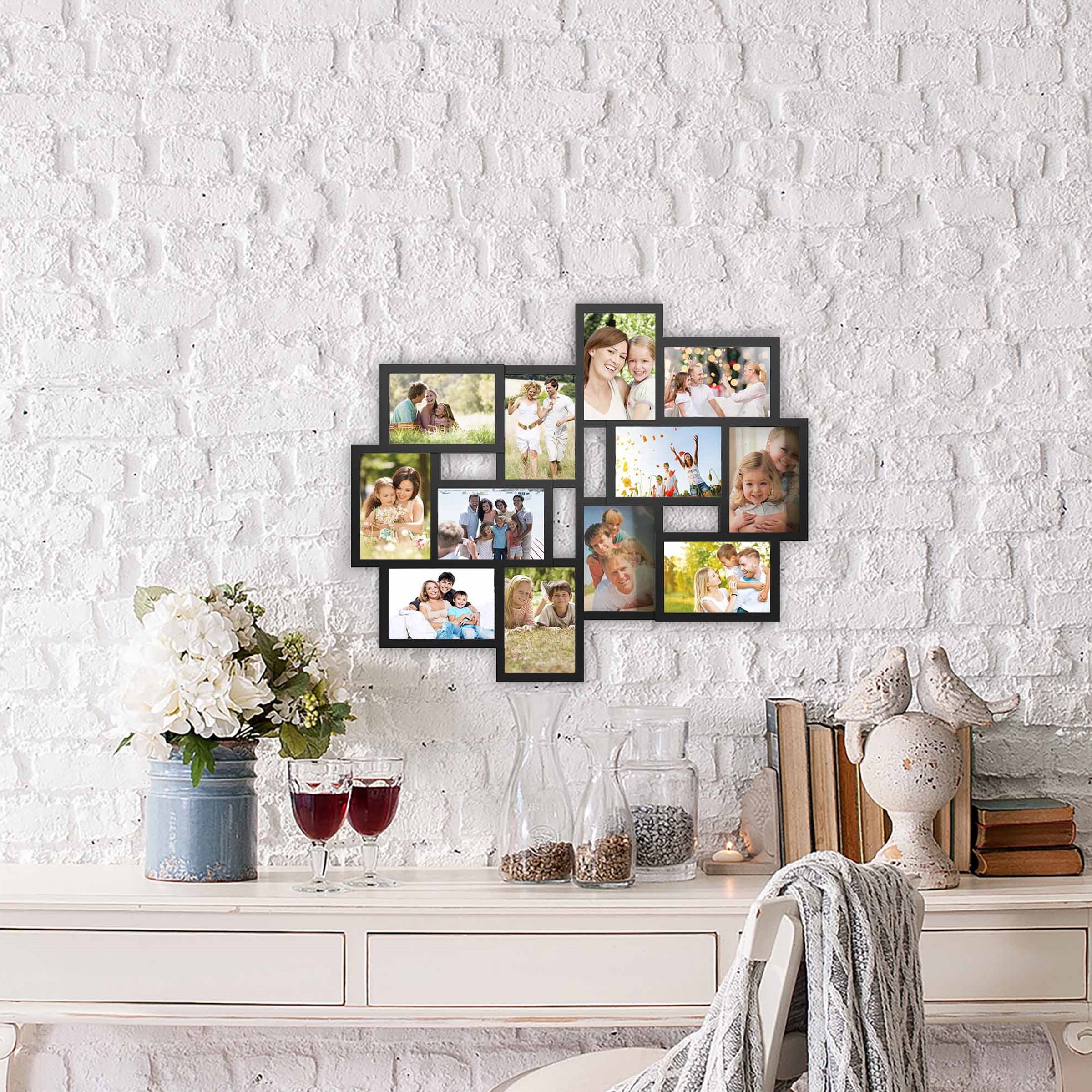 Lavish Home Collage Picture Frame with 12 Openings for 4x6 Photos- Wall