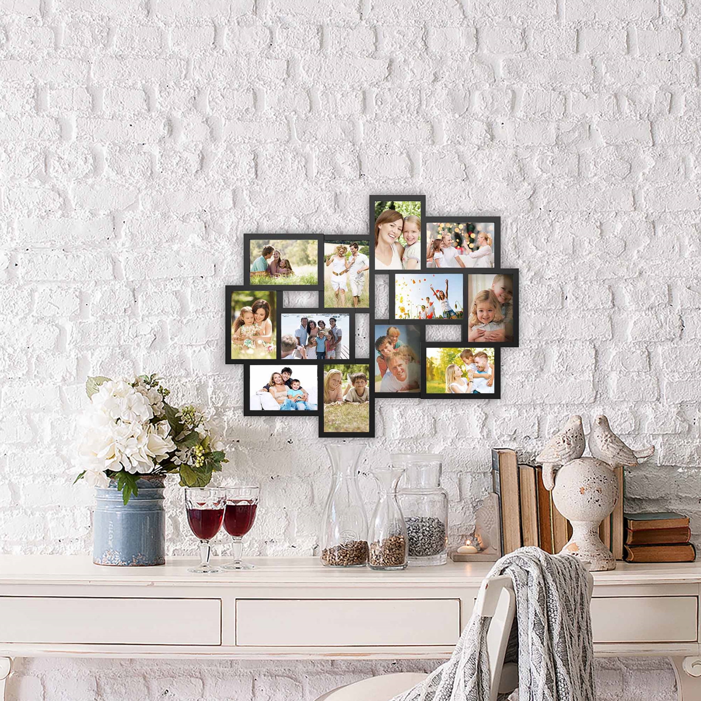 Lavish Home Collage Picture Frame With 12 Openings For 4x6 Photos Wall 