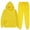Yellow, variant on EDFBUYKRS Female Long Sleeve Hoodie 2 Piece Women's Sweatshirt Set Soft Long Sleeve Oversized Pullover Hoodie and Jogger Suit M