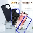 thumbnail image 6 of For iPhone 16 Plus Life Waterproof Rugged MagSafe Magnetic Phone Case,Blue,For iPhone 16 Plus, 6 of 16