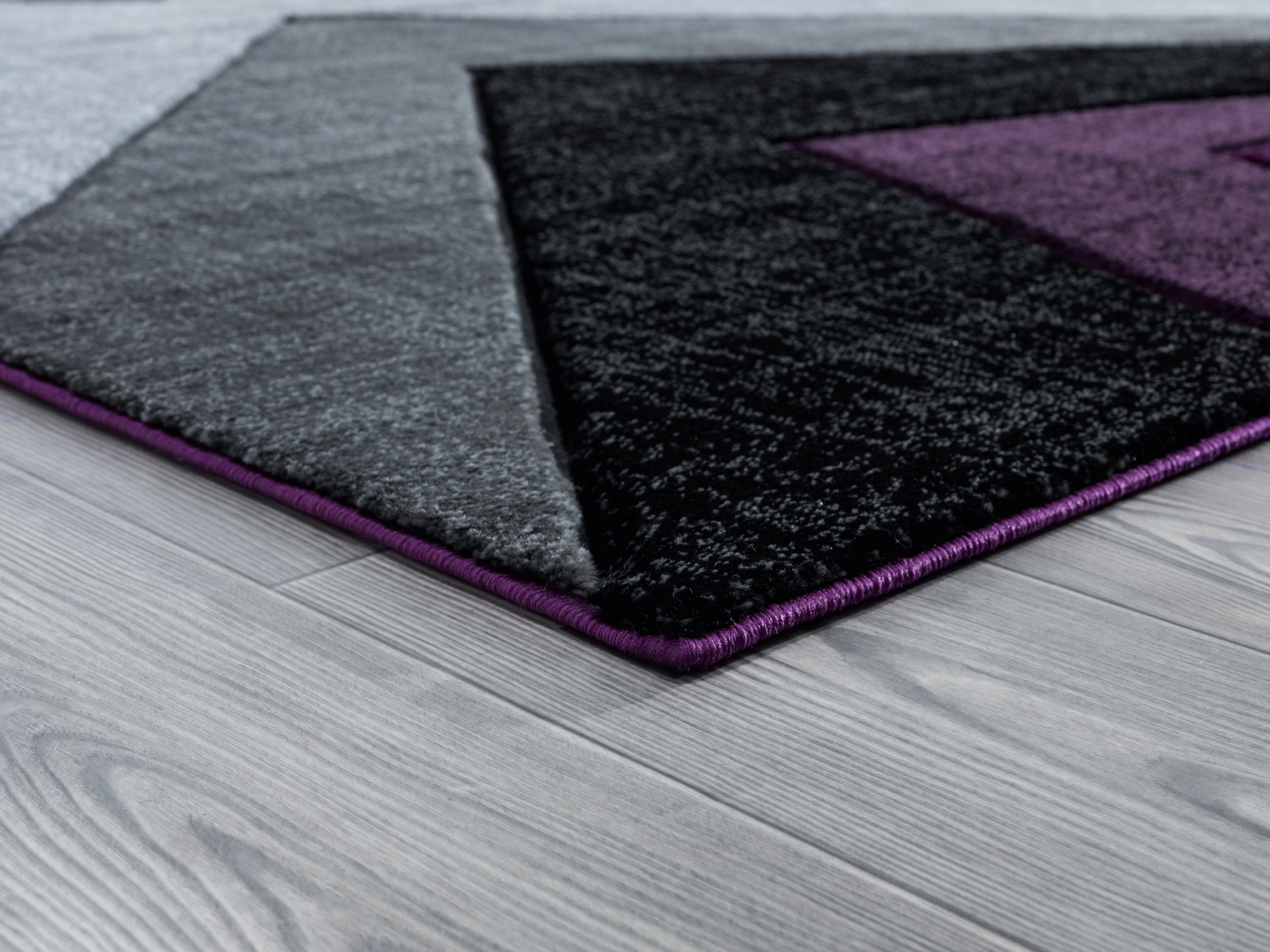 United Weavers Drachma Rimini Modern Abstract Area Rug, Plum, 7'10" x 7'10"