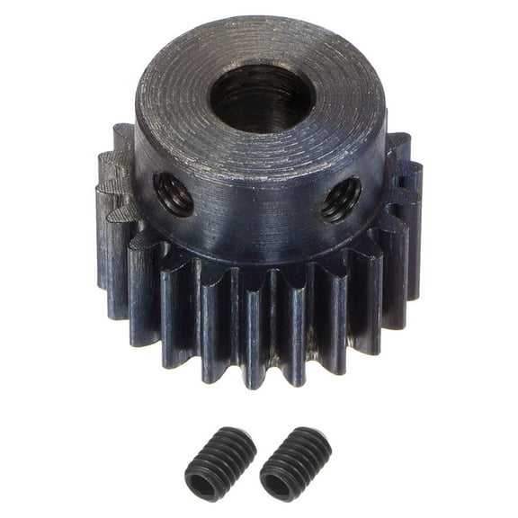 1Mod 22T Pinion Gear 6mm Bore Hardened Steel Motor Rack Spur Gear with Step for RC Car Truck Gear Drive