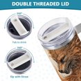 thumbnail image 5 of Monsters Beasts Wolves Waves 40 oz Tumbler with Handle Insulated&nbsp;Travel Mug&nbsp;Lid Straw Leak Proof Steel Vacuum Water Bottles Glasses Fits in Car Cup Holder, 5 of 7