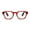 Red, variant on Bold-Design Thick-Framed Oval Lightweight Reading Glasses Flexible Spring Hinge Anti-Slip Temples Comfort In Vogue