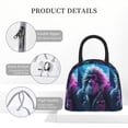 thumbnail image 4 of Daiia Hip-Hop Glasses Gorilla Pattern Lunch Bag , Insulated Lunch Box, Small Leakproof Cooler Food Lunch Containers Reusable High Capacity Lunch Tote Bags-One Size, 4 of 6