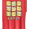 thumbnail image 3 of Pokémon - Pastel Pikachu Expression Grid  - Women's Short Sleeve Graphic T-Shirt, 3 of 5
