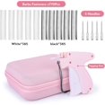thumbnail image 3 of Clothing Label Gun with Box Retail Price Tag Labeling Gun Kit Having Needles Micro Fasteners Scissors and Soft Cover Suitable for Store Warehouse Consignment Yard Sale etc.(Blac, 3 of 7