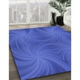 thumbnail image 2 of Ahgly Company Indoor Rectangle Patterned Blue Ribbon Blue Area Rugs, 2' x 4', 2 of 6